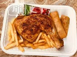 Yam fries + fried fish